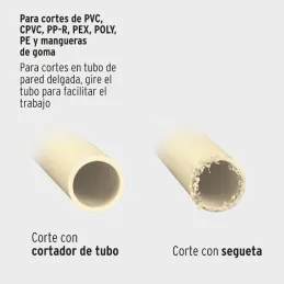 Cortador de Tubo PVC Profesional Corte 1 5/8", Cuerpo de Aluminio, cuchilla de Acero Inoxidable, COT-PVC 12860 Truper Truper-Cor