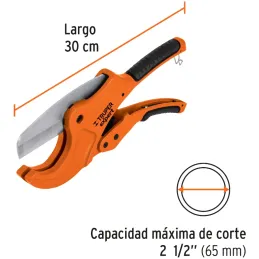 Cortador de Tubo PVC Profesional Corte 2 1/2", Cuerpo de Aluminio, cuchilla de Acero Inoxidable, COT-PVC-X 12867 Truper Truper-C