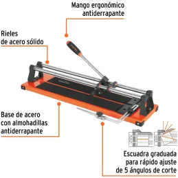 Cortador de Mayolica con Rodaje Corte 50cm, Cuchilla con Recubrimiento Titanio, CAZ-50 16780 Truper Truper-Cortador de Mayolica 