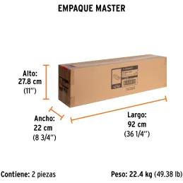 Cortador de Mayolica con Rodaje Corte 66cm, Riel de Acero Solido, Mango Ergonomico, CAZ-66B 16783 Truper Truper-Cortador de Mayo