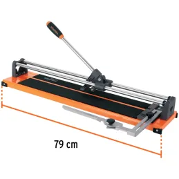 Cortador de Mayolica con Rodaje Corte 60cm, Riel de Acero Solido, Mango Ergonomico, CAZ-60B 12931 Truper Truper-Cortador de Mayo