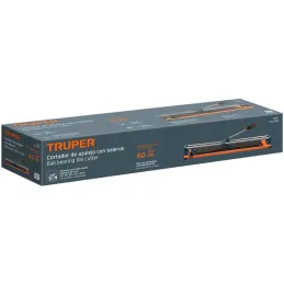 Cortador de Mayolica con Rodaje Corte 60cm, Riel de Acero Solido, Mango Ergonomico, CAZ-60B 12931 Truper Truper-Cortador de Mayo