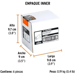 Acople Tipo FF Hembra a Hembra de Laton, Cuerda 1/4 NPT, COPLE 19025 Truper Truper-Acople Tipo FF Hembra a Hembra de Laton, Cuer