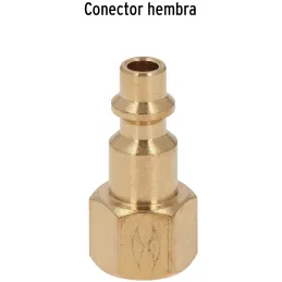 Conector Rapido de Laton Hembra, Cuerda 1/4 NPT, CORAL-HEM-1/4 19082 Truper Truper-Conector Rapido de Laton Hembra, Cuerda 1/4 N