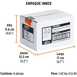 Juego de Acoples y Conectores de Laton 6 Piezas, Conexion Rapida, 1/4 NPT, CORAL-6 18075 Truper Truper-Juego de Acoples y Conect
