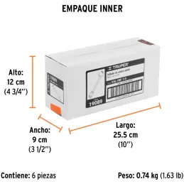 Inflador doble Cabeza Metalico, para llantas de Camion, 1/4 NPT, VAL-INF-1/4 19089 Truper Truper-Inflador doble Cabeza Metalico,