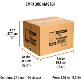 Cabeza Infladora de Llantas Macho, Fabricada en Laton, 1/4 NPT, BOCH-MA-1/4 19087 Truper Truper-Cabeza Infladora de Llantas Mach