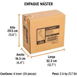Cabeza Infladora de Llantas con Clip Hembra, Click para fijar valvula al Pivote, 1/4 NPT, BOCH 19026 Truper Truper-Cabeza Inflad
