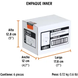 Juego Reparador para Manguera de 3/8", Incluye Cabeza Infladora, Laton Solido, 1/4 NPT, REMAN-3/8 19021 Truper Truper-Juego Repa