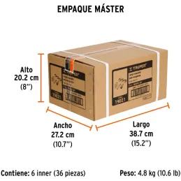 Juego Reparador para Manguera de 3/8", Incluye Cabeza Infladora, Laton Solido, 1/4 NPT, REMAN-3/8 19021 Truper Truper-Juego Repa