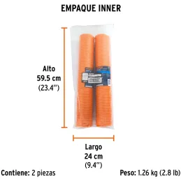 Manguera tipo Resorte 1/4" Conexion Macho 1/4 NPT, Longitud 15.2 m, MAN-RES-1/4X50 19075 Truper Truper-Manguera tipo Resorte 1/4