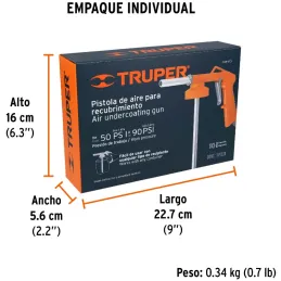 Pistola para Recubriemiento, Aleacion de Aluminio, 50 a 90 PSI, PIRE-673 19232 Truper Truper-Pistola para Recubriemiento, Aleaci