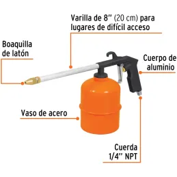 Pistola para Limpieza de Motores, Aleacion de Aluminio, 45 a 70PSI, PILI-697 19236 Truper Truper-Pistola para Limpieza de Motore