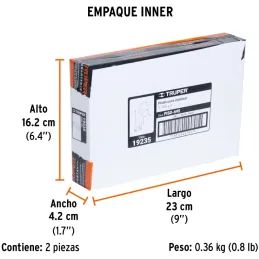 Pistola Metalica para Sopletear, Cuerpo de Aluminio Presion Max 90PSI, 1/4 NPT, PISO-695 19235 Truper Truper-Pistola Metalica pa