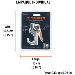 Pistola Mini Metalica para Sopletear, Cuerpo Metalico, Diseño Compacto, 1/4 NPT, PISO-1 19023 Truper Truper-Pistola Mini Metalic