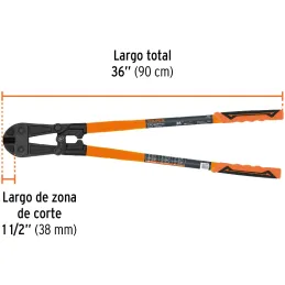 Cizallas Profesionales Corte 9/16" Medida 36", Acero al cromo molibdeno, CP-36X 12835 Truper Truper-Cizallas Profesionales Corte