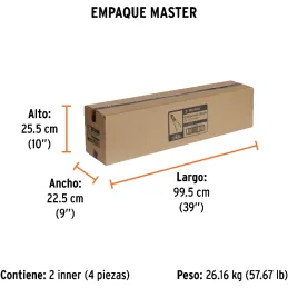 Cizallas Profesionales Corte 9/16" Medida 36", Acero al cromo molibdeno, CP-36X 12835 Truper Truper-Cizallas Profesionales Corte