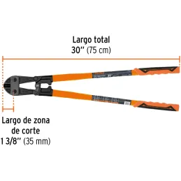 Cizallas Profesionales Corte 1/2" Medida 30", Acero al cromo molibdeno, CP-30X 12834 Truper Truper-Cizallas Profesionales Corte 