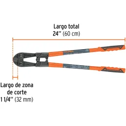Cizallas Profesionales Corte 7/16" Medida 24", Acero al cromo molibdeno, CP-24X 12833 Truper Truper-Cizallas Profesionales Corte