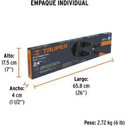 Cizallas Profesionales Corte 7/16" Medida 24", Acero al cromo molibdeno, CP-24X 12833 Truper Truper-Cizallas Profesionales Corte