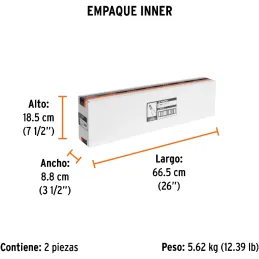 Cizallas Profesionales Corte 7/16" Medida 24", Acero al cromo molibdeno, CP-24X 12833 Truper Truper-Cizallas Profesionales Corte