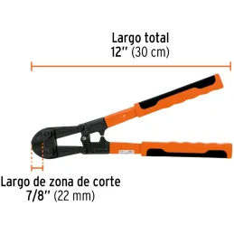 Cizallas Profesionales Corte 3/16" Medida 12", Acero al cromo molibdeno, CP-12X 12830 Truper Truper-Cizallas Profesionales Corte