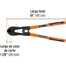 Cizallas Profesionales Corte 3/8" Medida 18", Acero al cromo molibdeno, CP-18X 12832 Truper Truper-Cizallas Profesionales Corte 