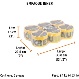 Cintas de Advertencia Precaucion 90m E0.04mm Truper 12578 Truper-Cintas de Advertencia Precaucion 90m E0.04mm Truper 12578 Ideal