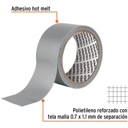 Cintas Ducte Tape 48mm x10m Resistente a Temperaturas Truper 12586 Truper-Cintas Ducte Tape 48mm x10m Resistente a Temperaturas 