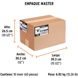 Cintas Ducte Tape 48mm x10m Resistente a Temperaturas Truper 12586 Truper-Cintas Ducte Tape 48mm x10m Resistente a Temperaturas 