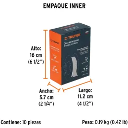 Teflon Sella Roscas 1" x7m E0.075mm Sellar y prevenir fugas Truper 12511 Truper-Teflon Sella Roscas 1" x7m E0.075mm Sellar y pre