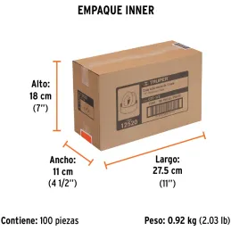 Teflon Sella Roscas 1/2" x7m E0.075mm Sellar y prevenir fugas Truper 12520 Truper-Teflon Sella Roscas 1/2" x7m E0.075mm Sellar y