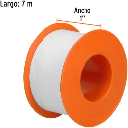 Teflon Sella Roscas 1" x13m E0.075mm Sellar y prevenir fugas Truper 12514 Truper-Teflon Sella Roscas 1" x13m E0.075mm Sellar y p