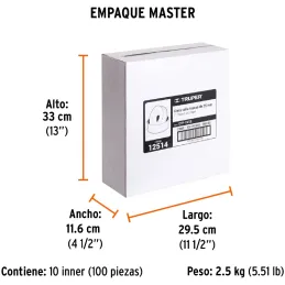 Teflon Sella Roscas 1" x13m E0.075mm Sellar y prevenir fugas Truper 12514 Truper-Teflon Sella Roscas 1" x13m E0.075mm Sellar y p