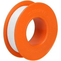 Teflon Sella Roscas 1/2" x13m E0.075mm sellar y prevenir fugas Truper 12512 Truper-Teflon Sella Roscas 1/2" x13m E0.075mm sellar