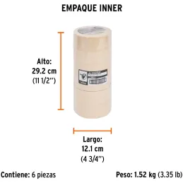 Cintas Masking Tape 48mm x50m Alta Resistencia Truper 12593 Truper-Cintas Masking Tape 48mm x50m Alta Resistencia Truper 12593 C
