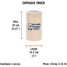 Cintas Masking Tape 36mm x50m Alta Resistencia Truper 12592 Truper-Cintas Masking Tape 36mm x50m Alta Resistencia Truper 12592 C