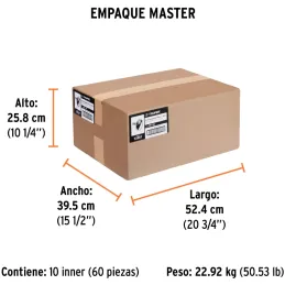 Cintas de Embalaje Transparente 48mm x150m Adhesivo acrilico E0.050mm Truper 12557 Truper-Cintas de Embalaje Transparente 48mm x