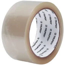 Cintas de Embalaje Transparente 48mm x50m Adhesivo acrilico E0.050mm Truper 12555 Truper-Cintas de Embalaje Transparente 48mm x5