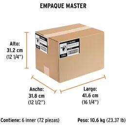 Cintas de Embalaje Transparente 48mm x50m Adhesivo acrilico E0.050mm Truper 12555 Truper-Cintas de Embalaje Transparente 48mm x5