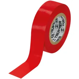 Cintas Aislantes 19mm x9m Rojo acrilico E0.18mm Flexible Encogible Truper 13513 Truper-Cintas Aislantes 19mm x9m Rojo acrilico E