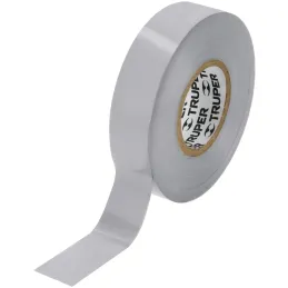 Cintas Aislantes 19mm x18m Gris acrilico E0.18mm Flexible Encogible Truper 12507 Truper-Cintas Aislantes 19mm x18m Gris acrilico