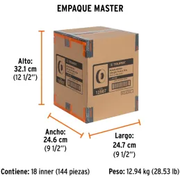 Cintas Aislantes 19mm x18m Gris acrilico E0.18mm Flexible Encogible Truper 12507 Truper-Cintas Aislantes 19mm x18m Gris acrilico