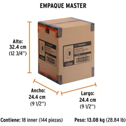 Cintas Aislantes 19mm x18m Blanco acrilico E0.18mm Flexible Encogible Truper 12506 Truper-Cintas Aislantes 19mm x18m Blanco acri