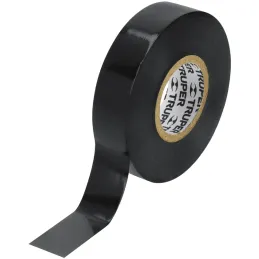 Cintas Aislantes 19mm x18m Negro acrilico E0.18mm Flexible Encogible Truper 12500 Truper-Cintas Aislantes 19mm x18m Negro acrili