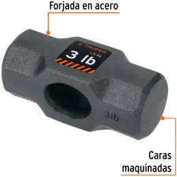 Cabezas de Comba Octagonal 3lb Ojillo Ovalado Truper 10649 Truper-Cabezas de Comba Octagonal 3lb Ojillo Ovalado Truper 10649 Cab