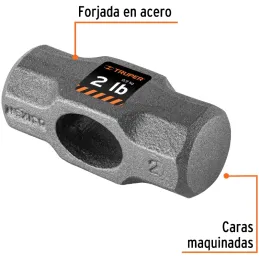 Cabezas de Comba Octagonal 2lb Ojillo Ovalado Truper 10578 Truper-Cabezas de Comba Octagonal 2lb Ojillo Ovalado Truper 10578 Cab
