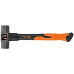 Combas 4lb Octagonales Mango14" Fibra de Vidrio, Cara Maquinada, MD-4F 16536 Truper Truper-Combas 4lb Octagonales Mango14" Fibra