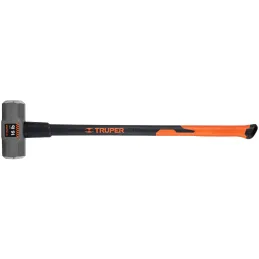 Combas 16lb Octagonales Mango36" Fibra de Vidrio, Cara Maquinada, MD-16F 16546 Truper Truper-Combas 16lb Octagonales Mango36" Fi
