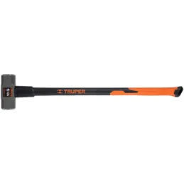 Combas 10lb Octagonales Mango36" Fibra de Vidrio, Cara Maquinada, MD-10F 16540 Truper Truper-Combas 10lb Octagonales Mango36" Fi